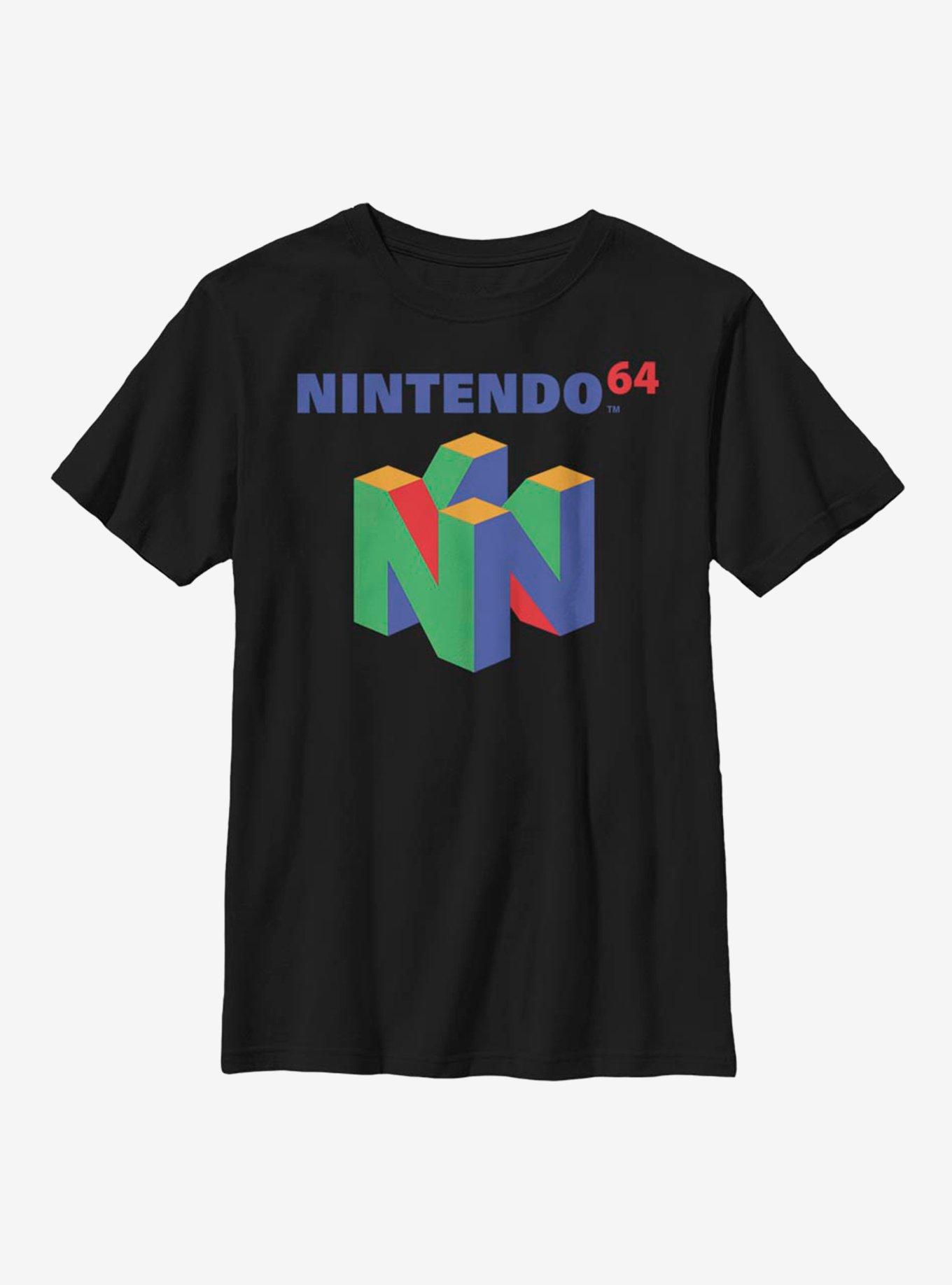 Nintendo N64 Logo Youth T-Shirt, BLACK, hi-res