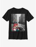 Nintendo Super Mario Street Thinker Youth T-Shirt, BLACK, hi-res