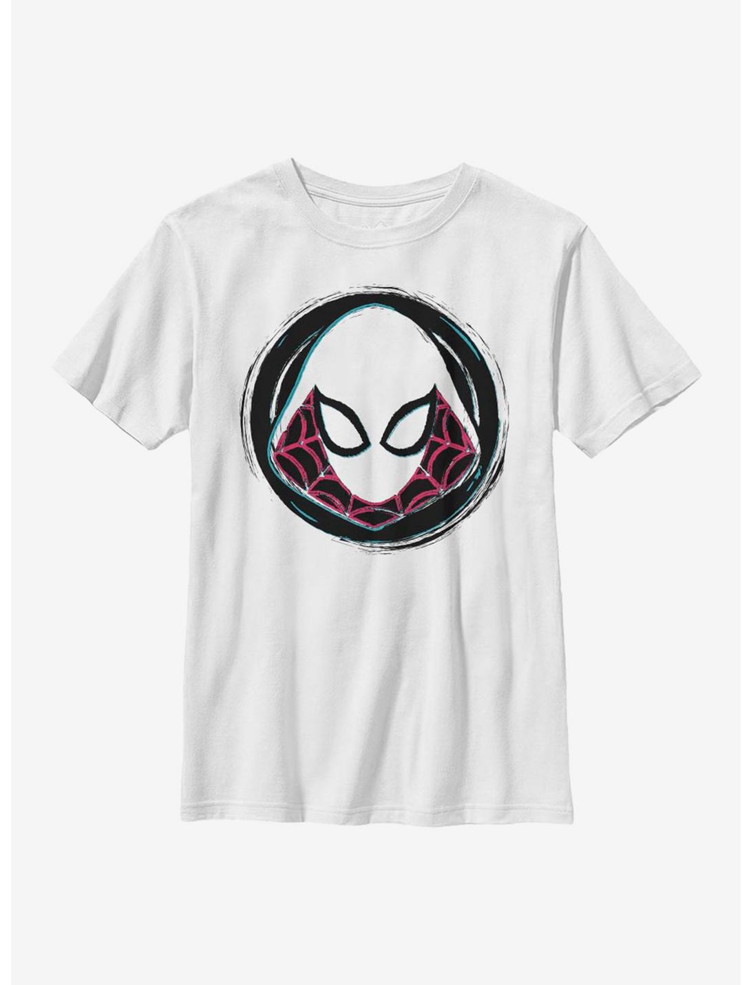 Marvel Spider-Man Gwen Badge Youth T-Shirt, WHITE, hi-res
