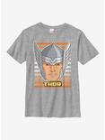 Marvel Thor Big Face Youth T-Shirt, ATH HTR, hi-res