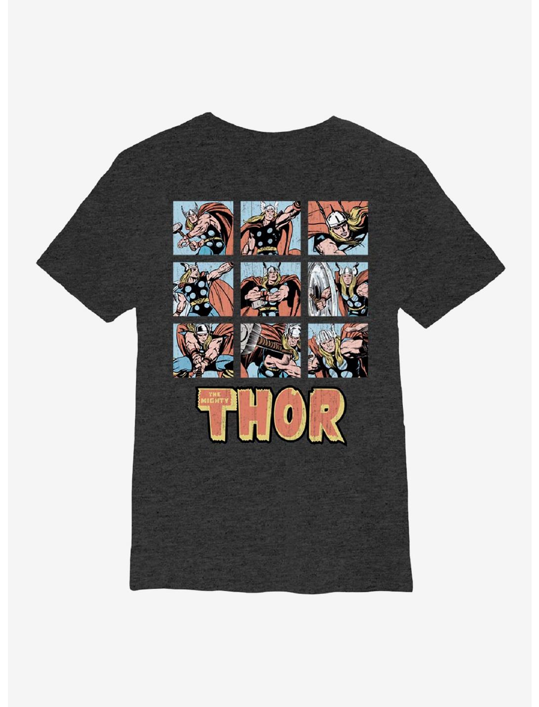 Marvel Thor Nine Up Youth T-Shirt, CHAR HTR, hi-res