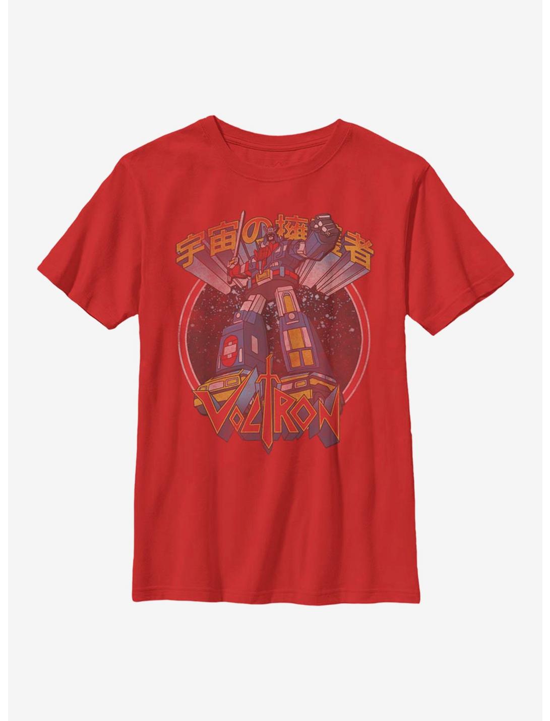 Voltron Japanese Text Youth T-Shirt, RED, hi-res