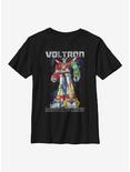 Voltron: Legendary Defender Vintage Giant Youth T-Shirt, BLACK, hi-res