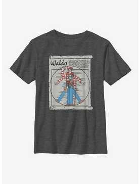 Where's Waldo Vitruvian Waldo Youth T-Shirt, , hi-res