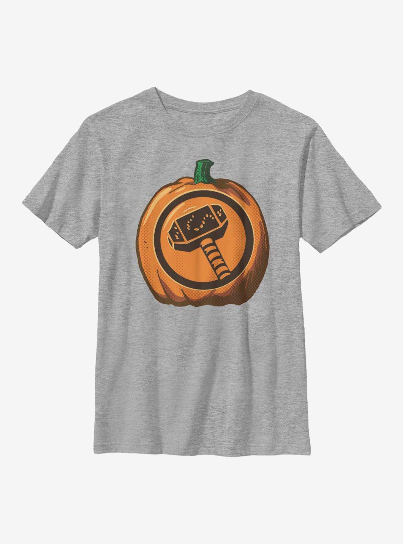 Marvel Thor Pumpkin Youth T-Shirt, ATH HTR, hi-res