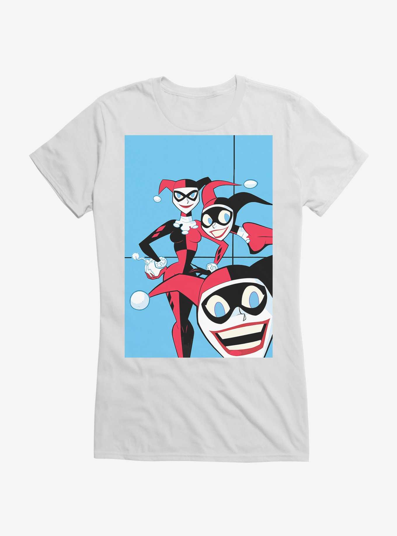 DC Comics Batman Harley Quinn Clones Girls T-Shirt, WHITE, hi-res