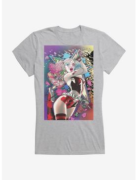 DC Comics Batman Harley Quinn Mallet Girls T-Shirt, HEATHER, hi-res