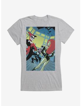 DC Comics Batman Harley Quinn Poison Ivy Girls T-Shirt, HEATHER, hi-res