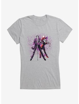 DC Comics Batman Harley Quinn And The Joker Laugh Girls T-Shirt, , hi-res