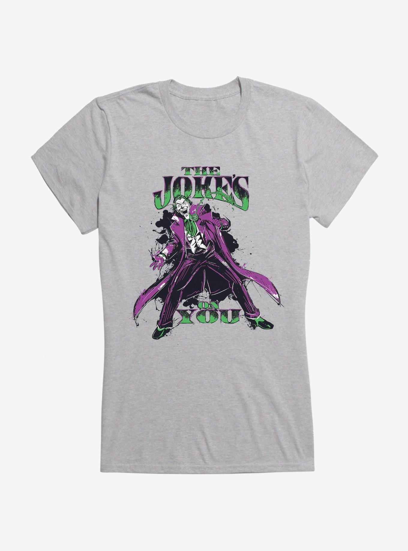 DC Comics Batman Villains The Joke's On You Girls T-Shirt, HEATHER, hi-res