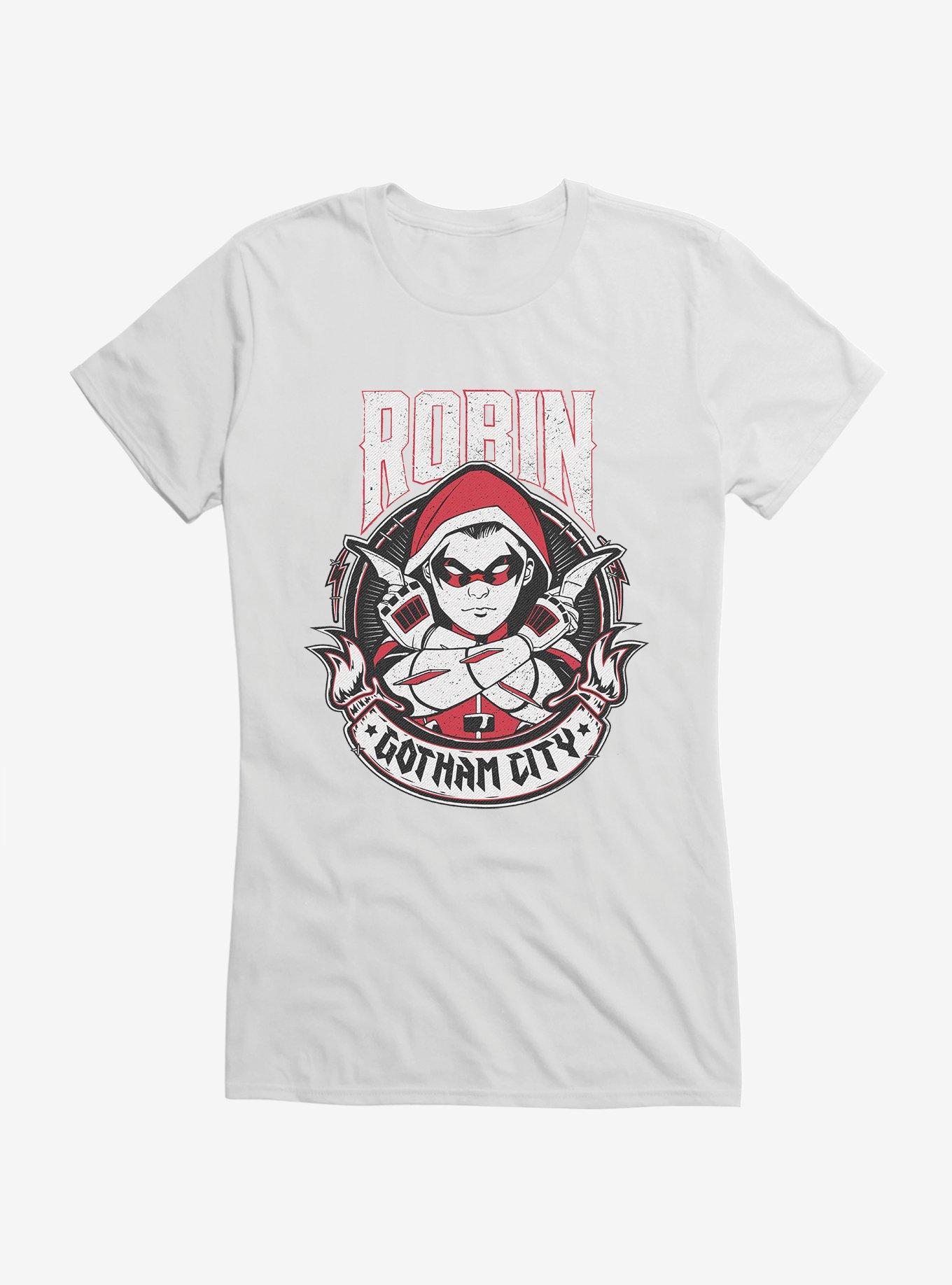 DC Comics Batman Robin Damian Wayne Girls T-Shirt, WHITE, hi-res