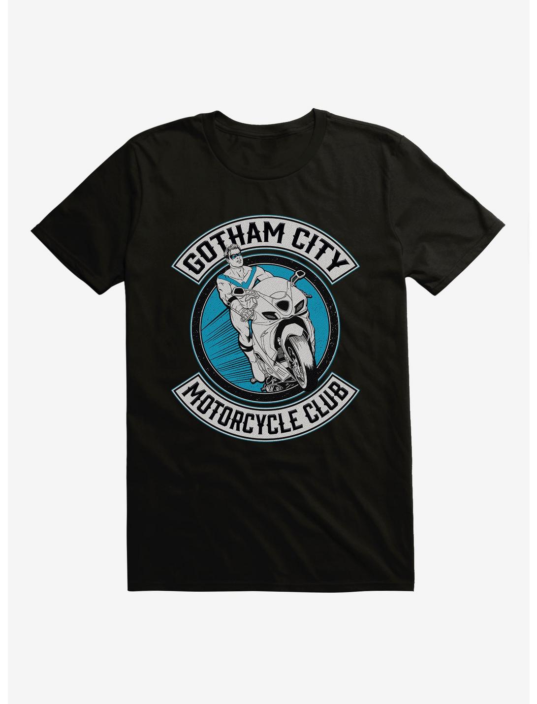 DC Comics Batman Nightwing Motorcycle Club T-Shirt, BLACK, hi-res