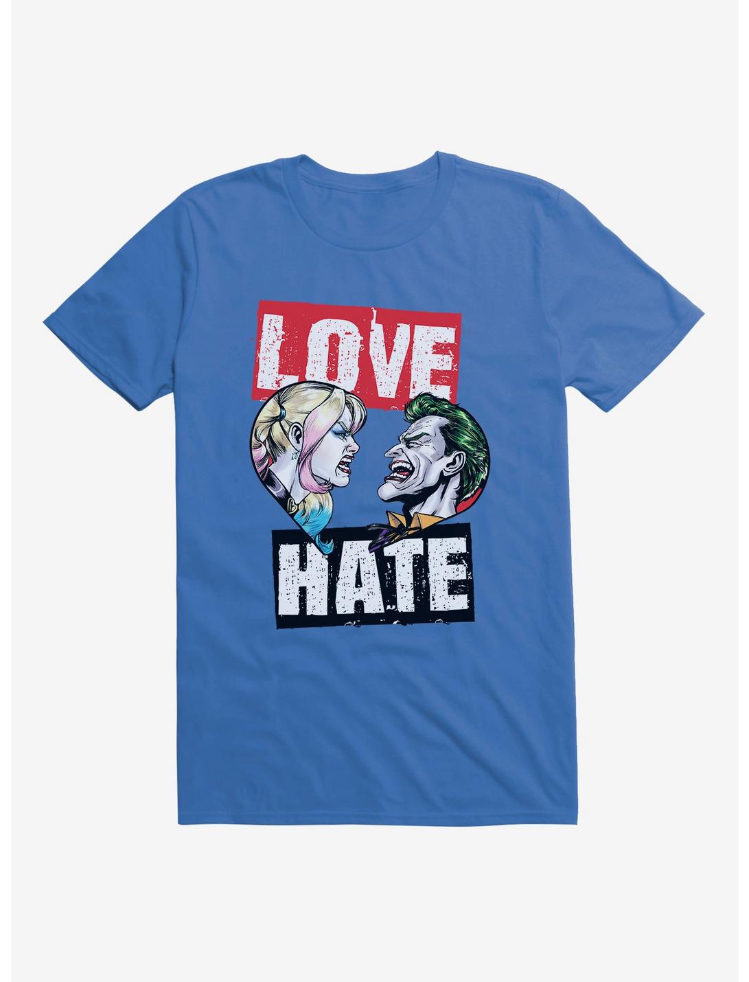 DC Comics Batman Harley Quinn The Joker Love Hate T-Shirt, , hi-res