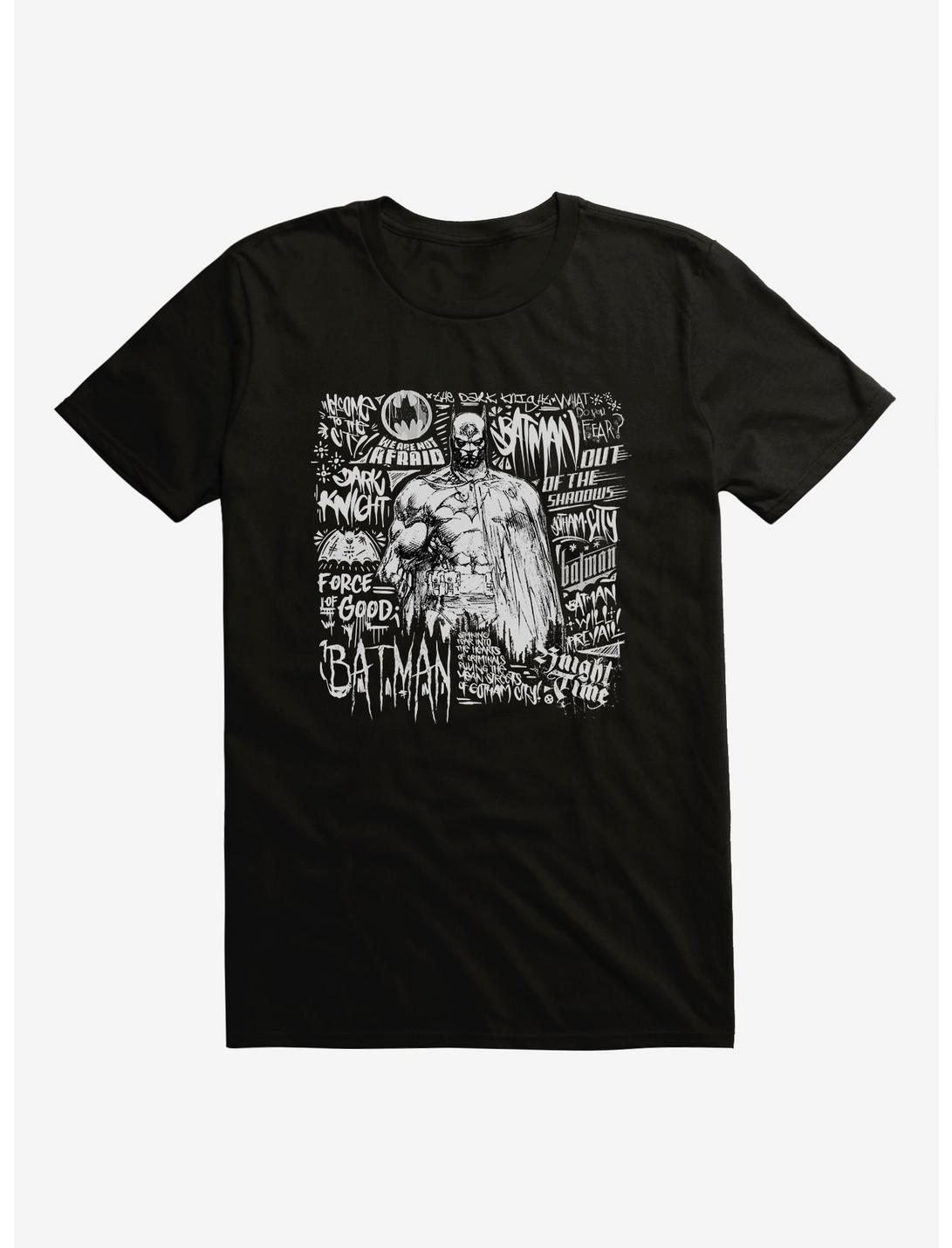 DC Comics Batman Typography T-Shirt, BLACK, hi-res