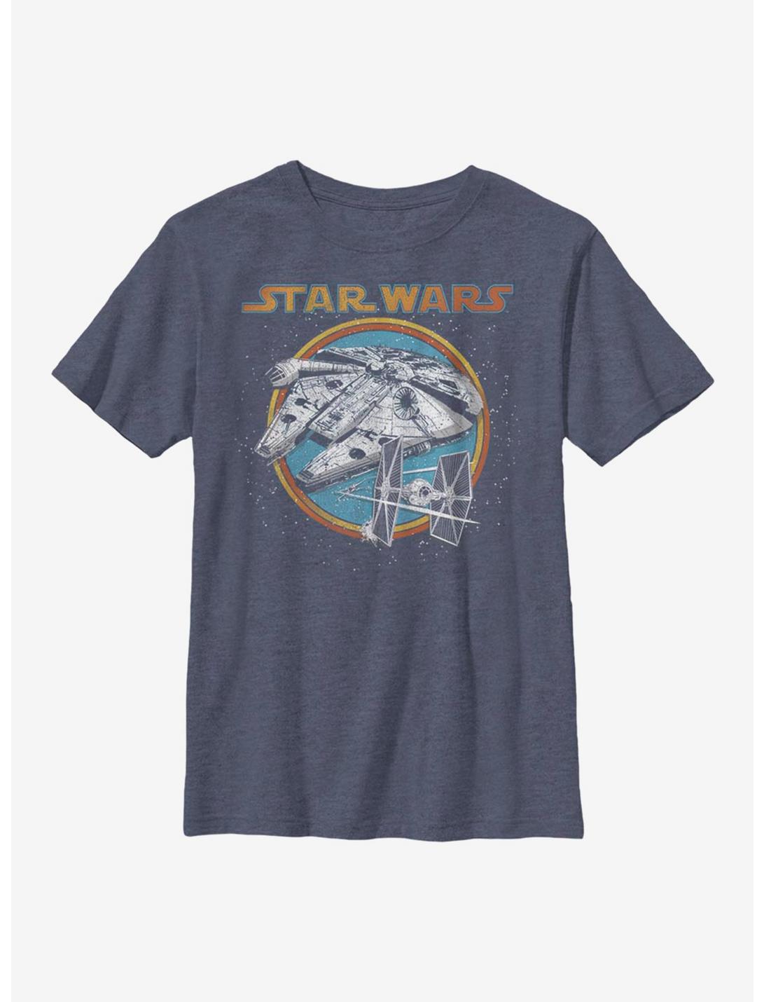 Star Wars Battleship Youth T-Shirt, NAVY HTR, hi-res