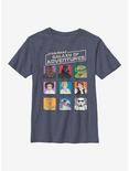 Star Wars Adventure Faces Youth T-Shirt, NAVY HTR, hi-res