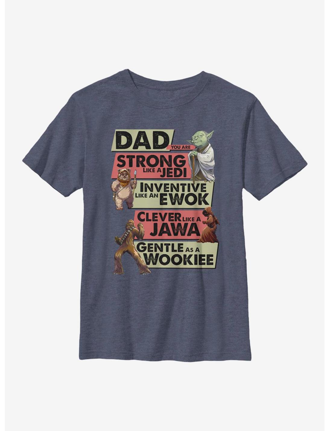 Star Wars Alien Dad Youth T-Shirt, NAVY HTR, hi-res
