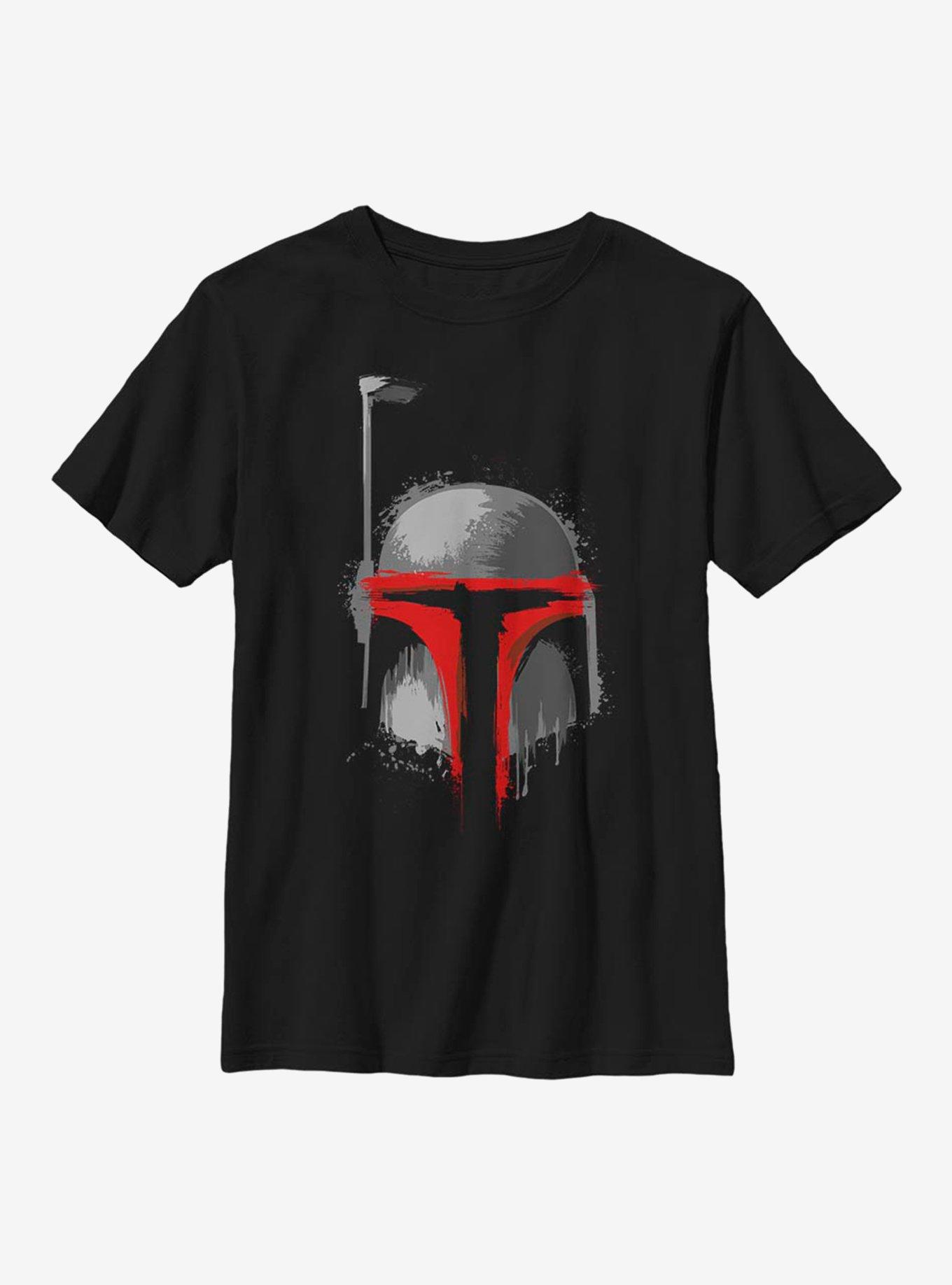 Star Wars Boba Brushed Art Youth T-Shirt, , hi-res