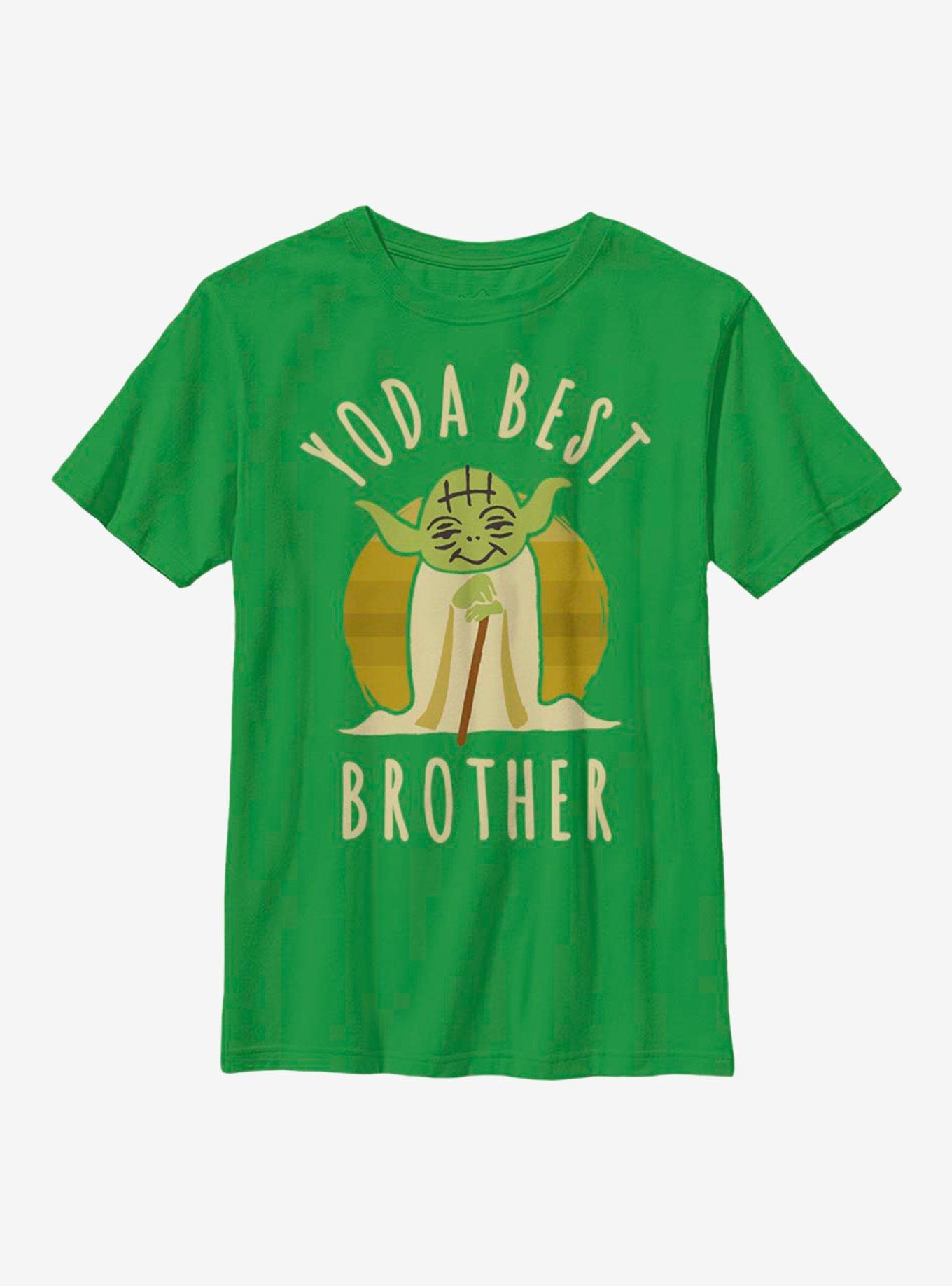 Star Wars Best Brother Yoda Says Youth T-Shirt, KELLY, hi-res