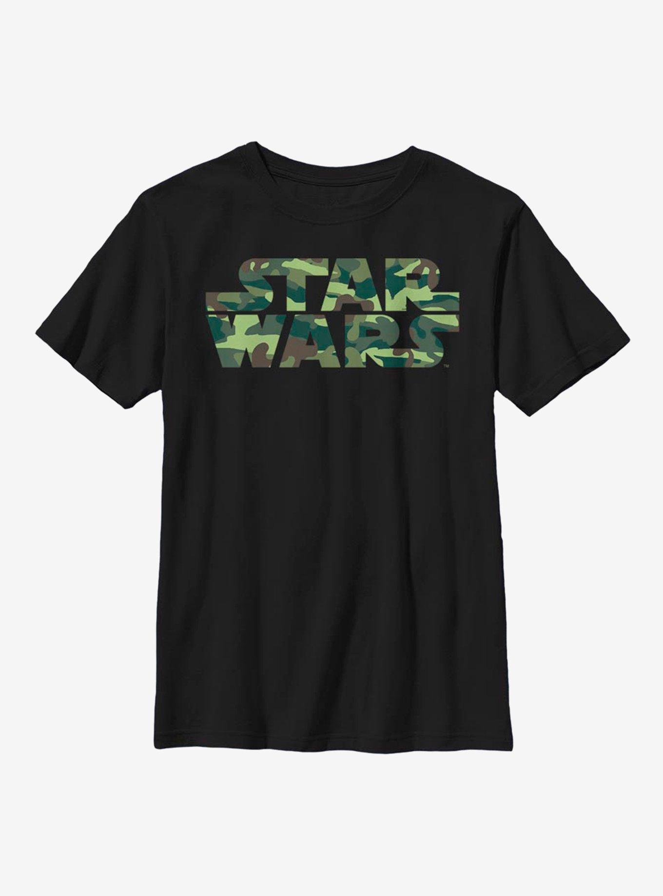 Star Wars Camo Logo Youth T-Shirt, , hi-res