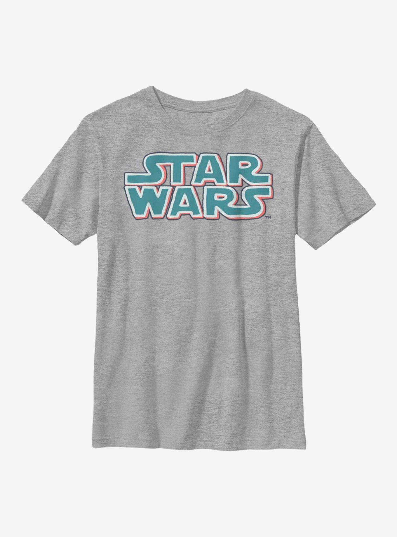 Star Wars Classic Logo Youth T-Shirt, ATH HTR, hi-res