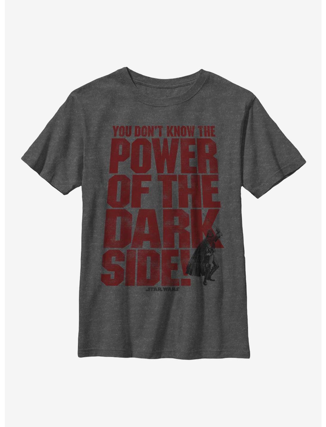 Star Wars Dark Side Power Youth T-Shirt, CHAR HTR, hi-res