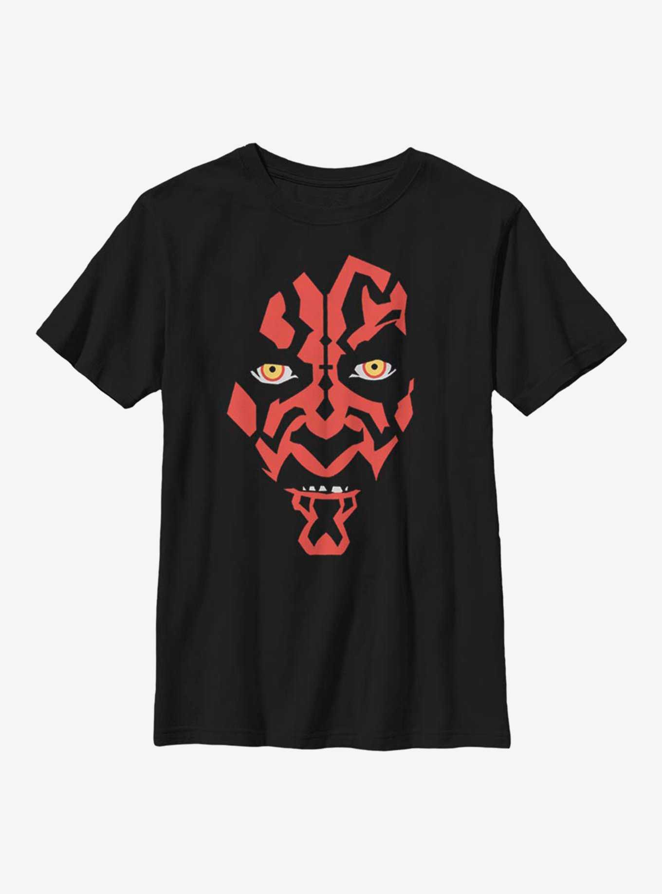Star Wars Darth Maul Face Youth T-Shirt, , hi-res