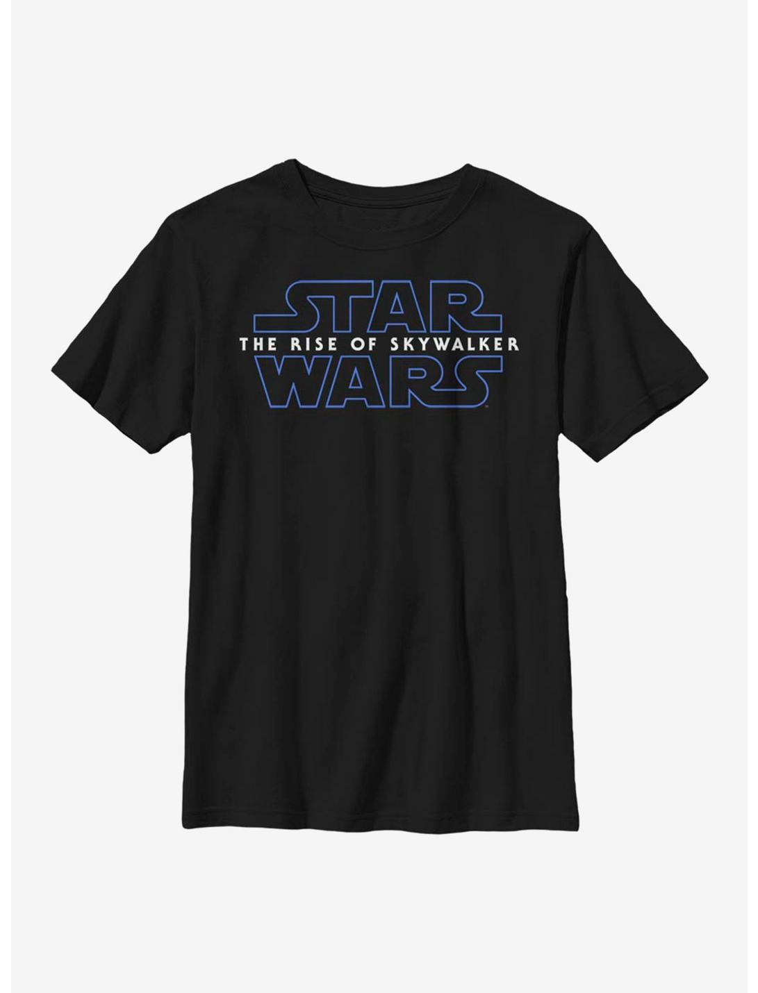 Star Wars Episode IX The Rise Of Skywalker Logo Youth T-Shirt, BLACK, hi-res