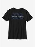 Star Wars Episode IX The Rise Of Skywalker Logo Youth T-Shirt, BLACK, hi-res