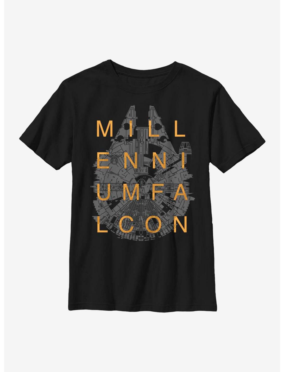 Star Wars Falcon Falcon Youth T-Shirt, BLACK, hi-res