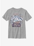 Star Wars Falcon Rays Youth T-Shirt, ATH HTR, hi-res