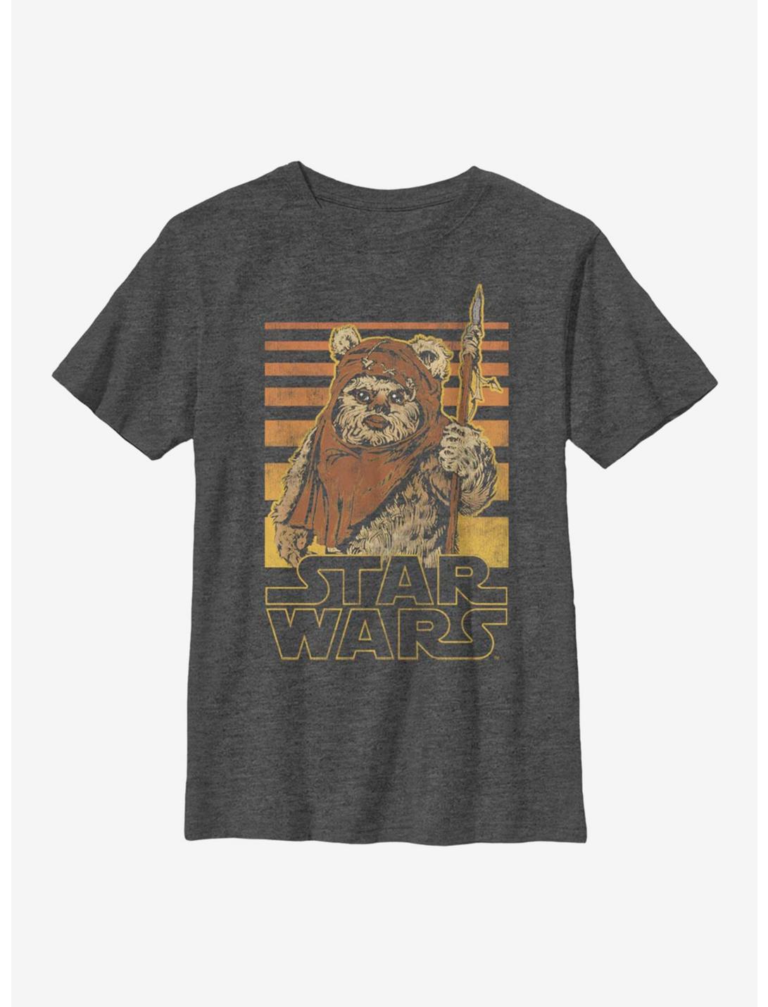 Star Wars Ewok Gradient Youth T-Shirt, CHAR HTR, hi-res