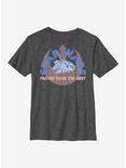 Star Wars Faster Than You Front Youth T-Shirt, CHAR HTR, hi-res