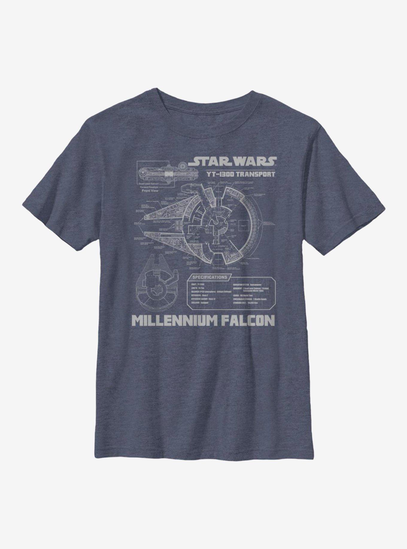 Star Wars Falcon Design Youth T-Shirt, , hi-res