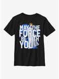 Star Wars Force Stack Leia Youth T-Shirt, BLACK, hi-res