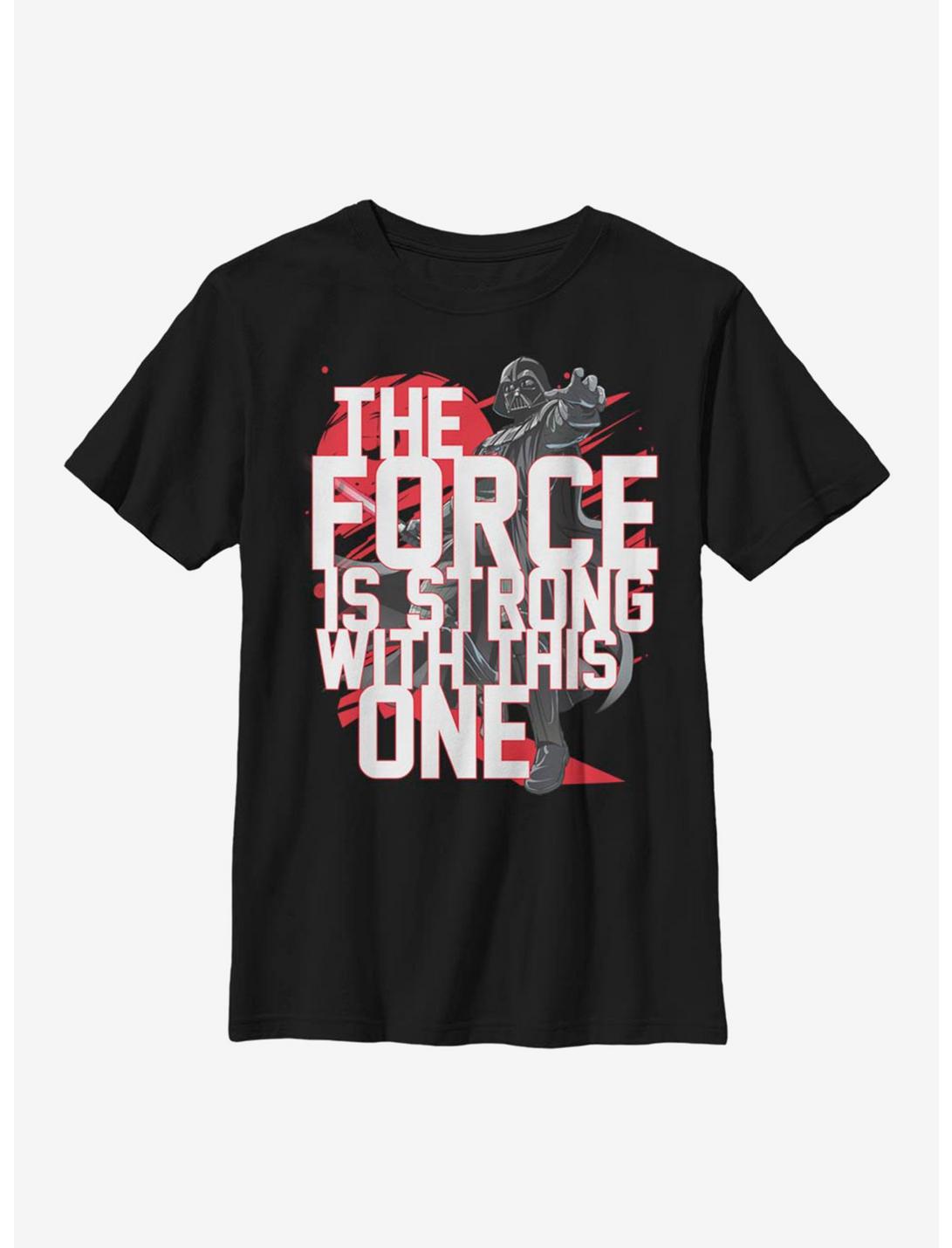 Star Wars Force Stack Vader Youth T-Shirt, BLACK, hi-res