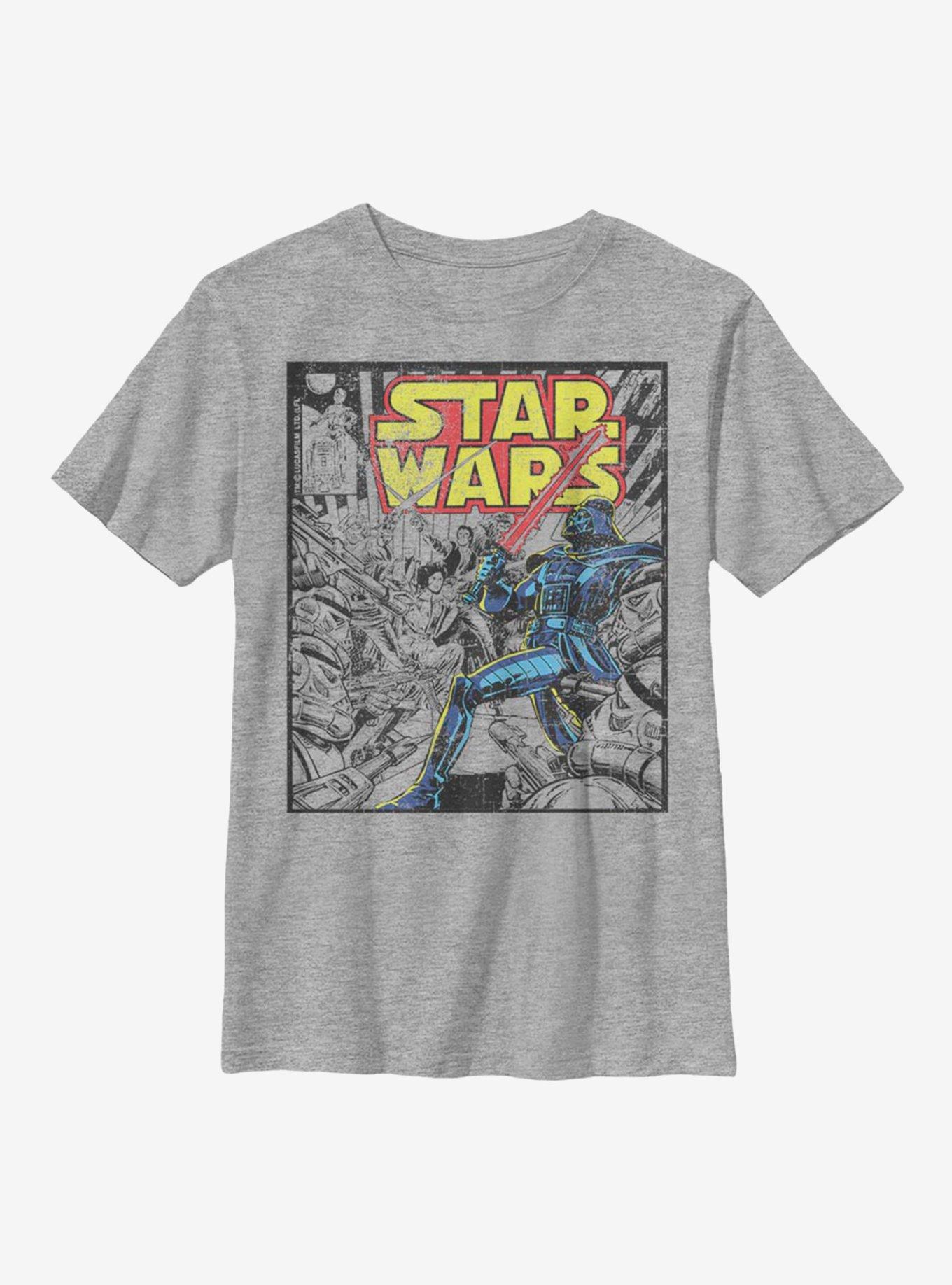 Star Wars First Confrontation Youth T-Shirt, ATH HTR, hi-res