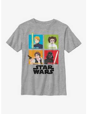Star Wars Galaxy Adventures Four Square Youth T-Shirt, , hi-res