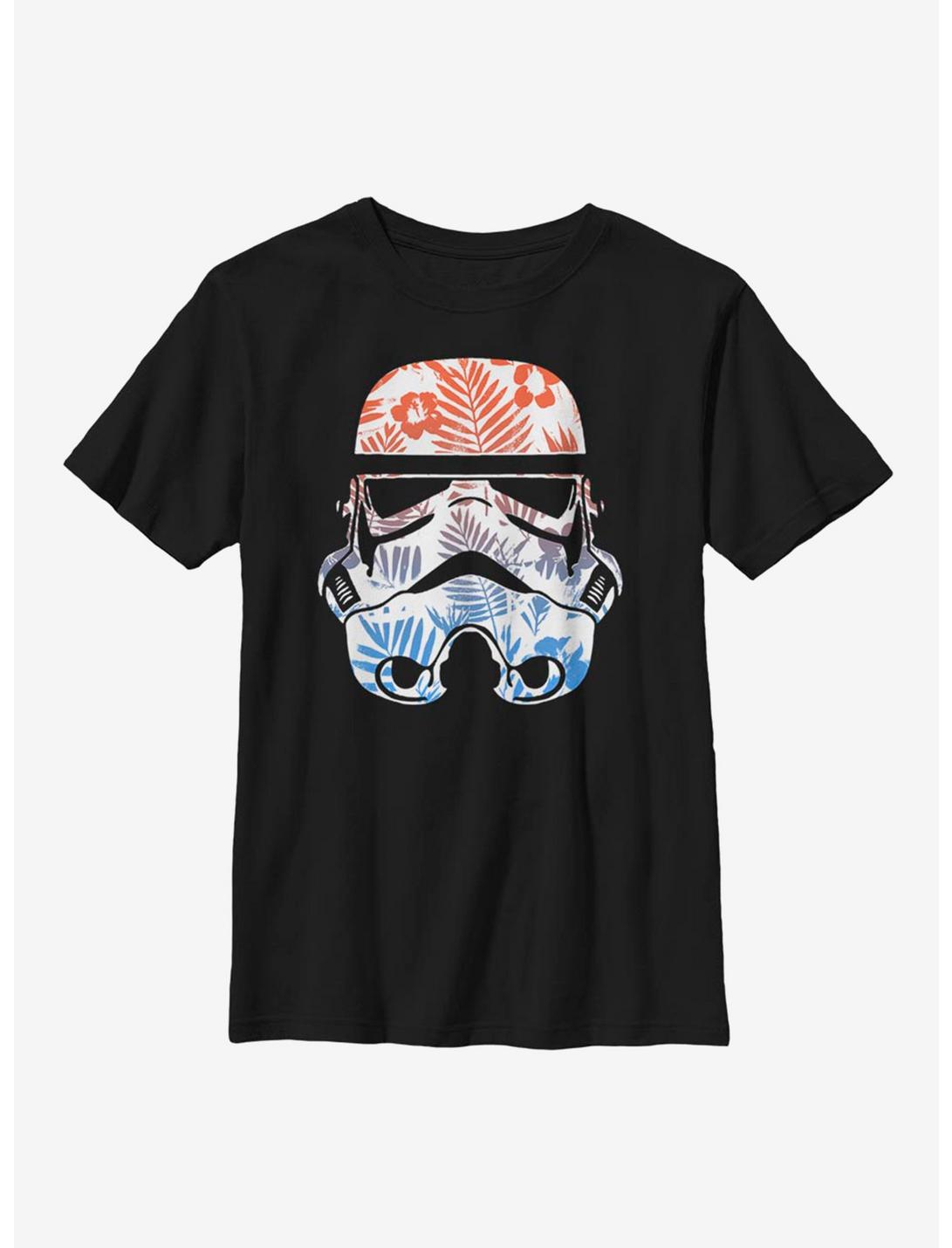Star Wars Floral Trooper Youth T-Shirt, BLACK, hi-res