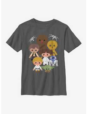 Star Wars Heroes Kawaii Youth T-Shirt, , hi-res