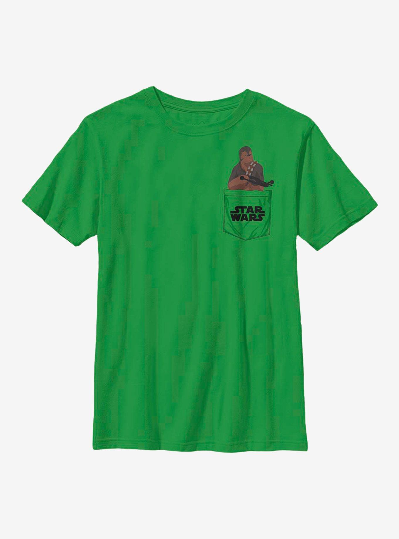 Star Wars Chewie Faux Pocket Youth T-Shirt, KELLY, hi-res
