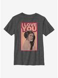 Star Wars Leia Love Youth T-Shirt, CHAR HTR, hi-res