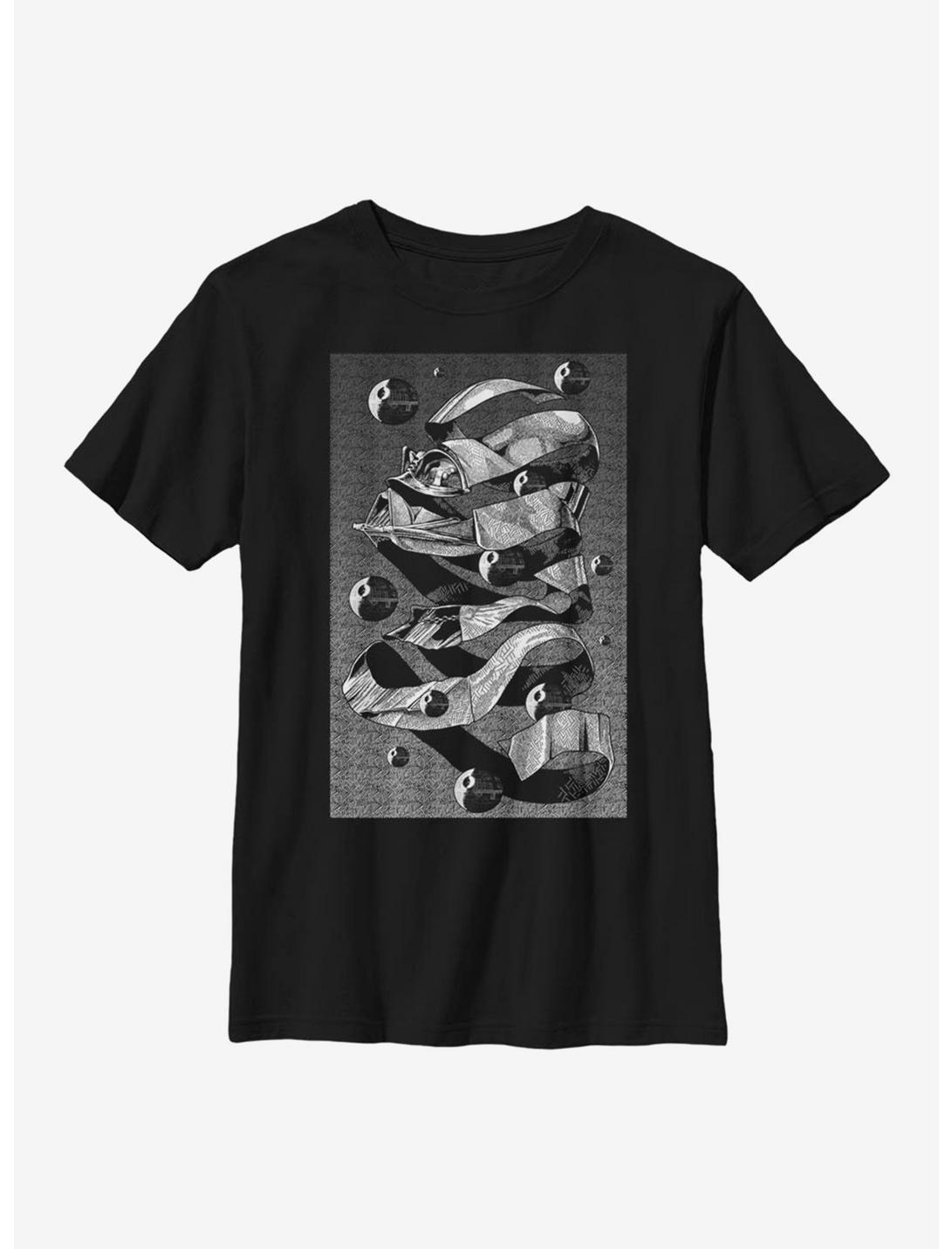 Star Wars Abstract Vader Youth T-Shirt, BLACK, hi-res
