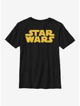 Star Wars Lined Logo Youth T-Shirt, BLACK, hi-res