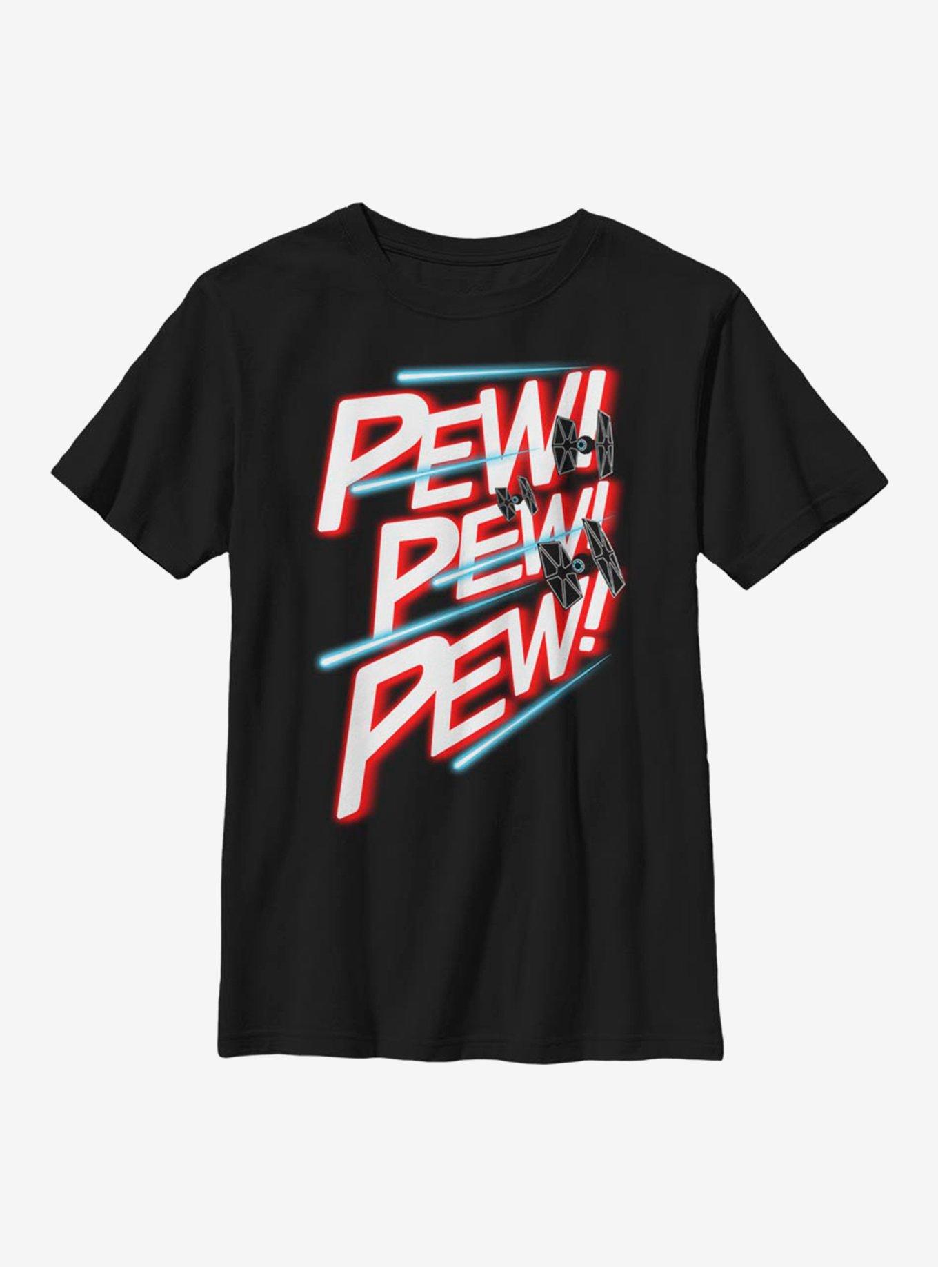 Star Wars Pew Pew Pew Youth T-Shirt, , hi-res