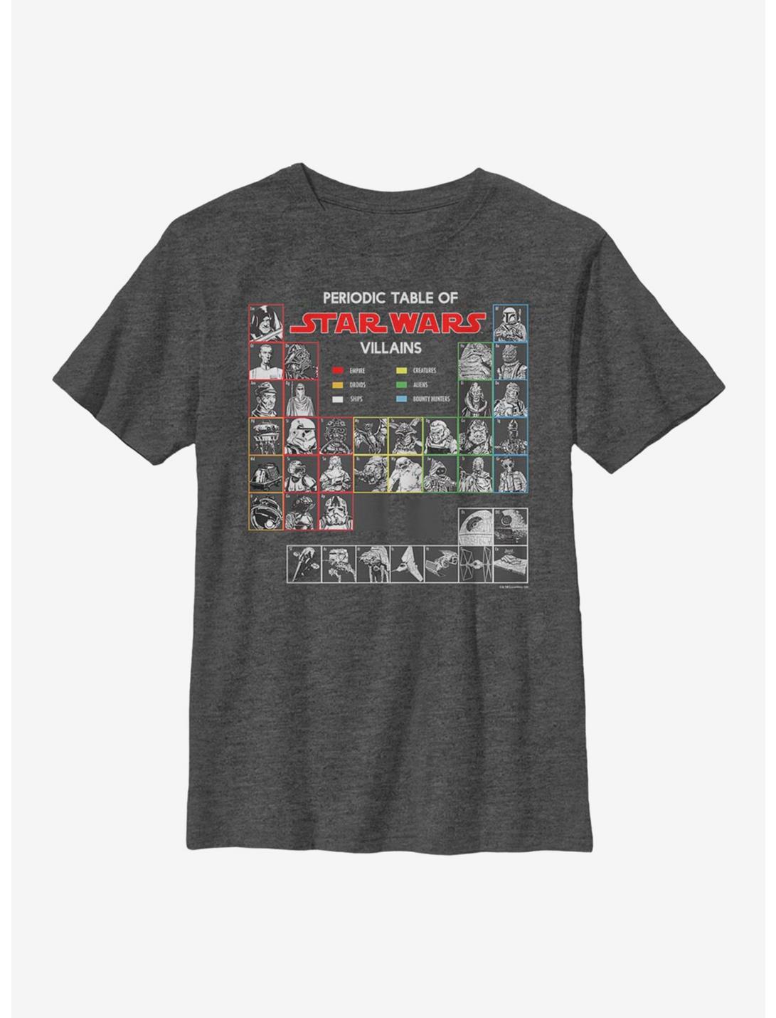 Star Wars Periodically Elemental Youth T-Shirt, CHAR HTR, hi-res