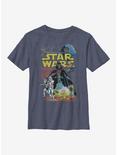 Star Wars Rebel Classic Youth T-Shirt, NAVY HTR, hi-res