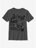Star Wars Simple Jumble Youth T-Shirt, CHAR HTR, hi-res