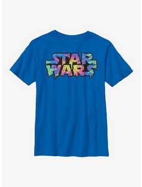 Star Wars Rainbow Drip Logo Youth T-Shirt, , hi-res