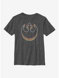 Star Wars Rainbow Rebel Youth T-Shirt, CHAR HTR, hi-res